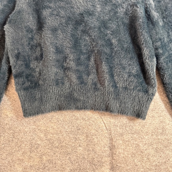 Aritzia Sunday Best Women's Fleece Crewneck Balloon Sleeve Sweater Size Large - Picture 6 of 13